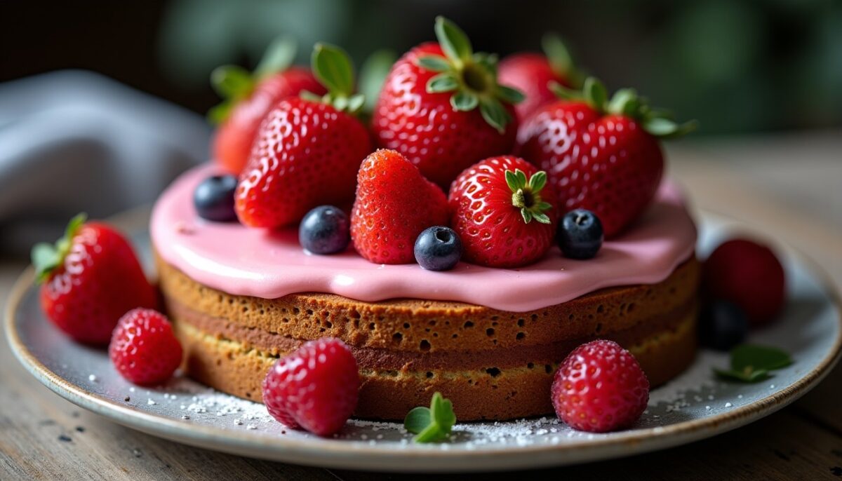 Découvrez le gâteau aux fraises ultra moelleux sans farine, renfermant un secret qui révolutionnera tous vos goûters