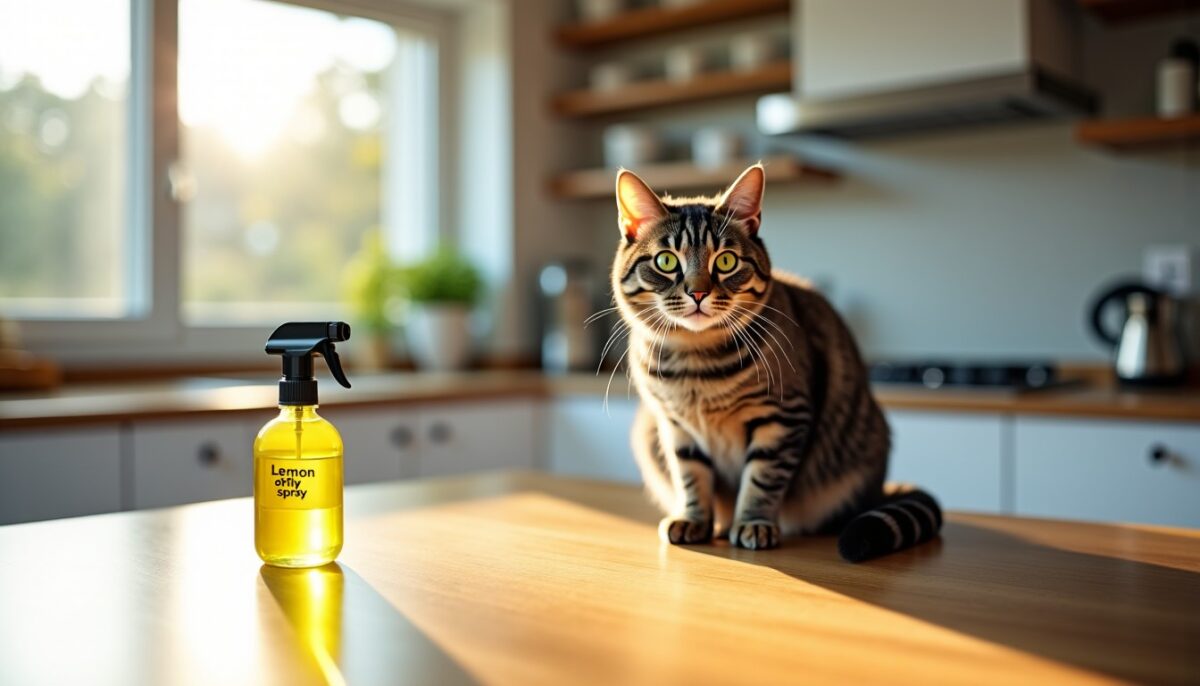 Attention : le spray anti-mouches naturel au citron que vous utilisez en cuisine pourrait provoquer des tremblements soudains chez votre chat Attention : le spray anti-mouches naturel au citron que vous utilisez en cuisine pourrait provoquer des tremblements soudains chez votre chat